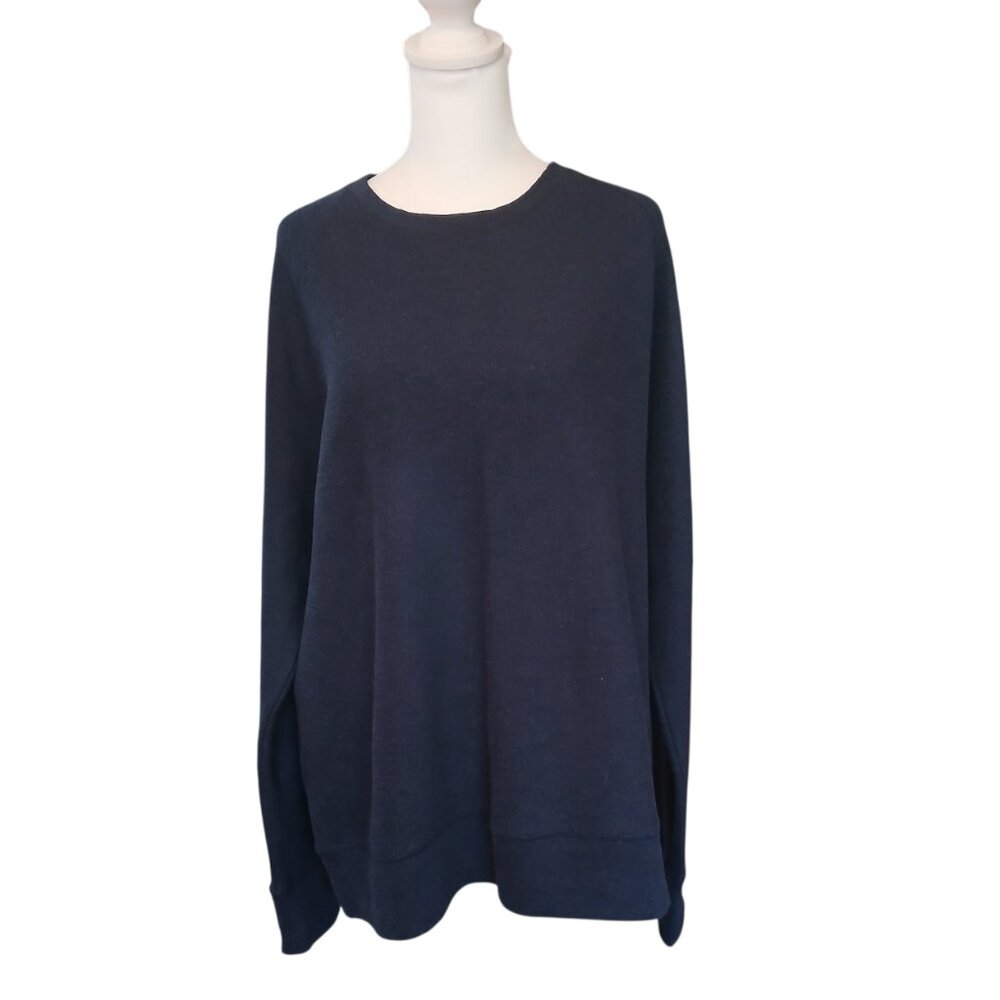 Banana Republic navy cotton blend crewneck sweater men's size L
